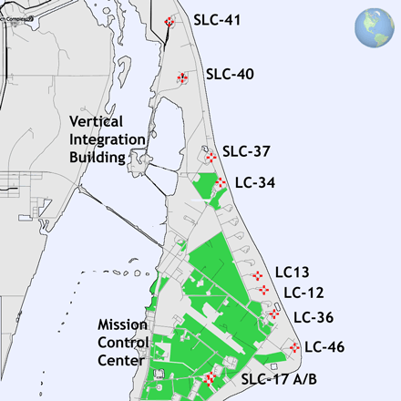 Cape Canaveral Air Force Station Map - Maping Resources